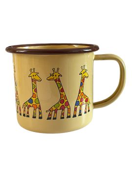 Emaye Büyük Kupa-Açık Sarı Zürafa