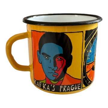 Emaye Büyük Kupa-Sarı Kafka