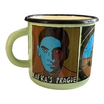 Emaye Büyük Bardak-Mint Kafka