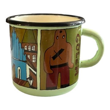 Emaye Büyük Bardak-Mint Kafka