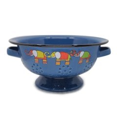 Emaye Süzgeç-Lacivert Fil