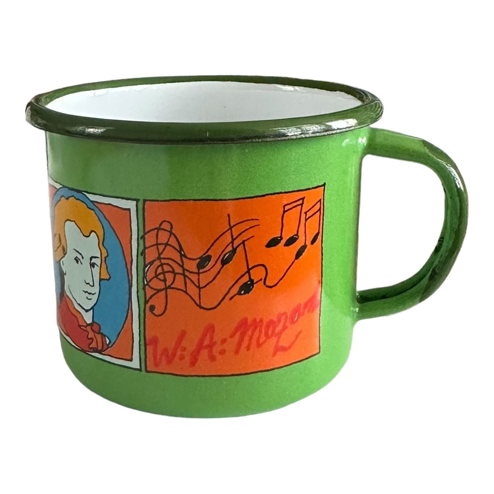 Emaye Büyük Bardak-Elma Yeşili Mozart